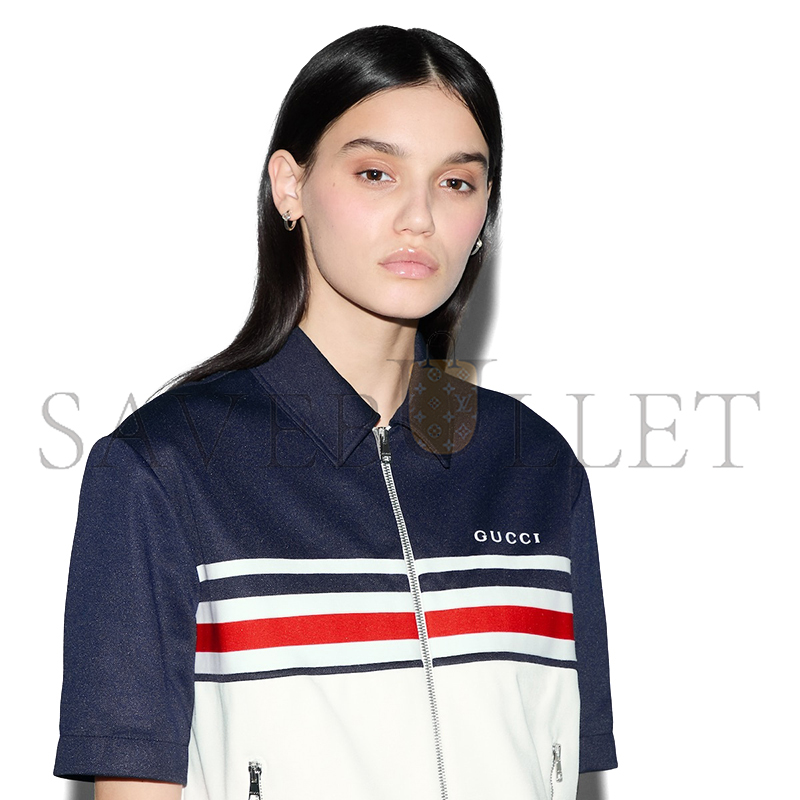 GUCCI TECHNICAL JERSEY ZIP JACKET